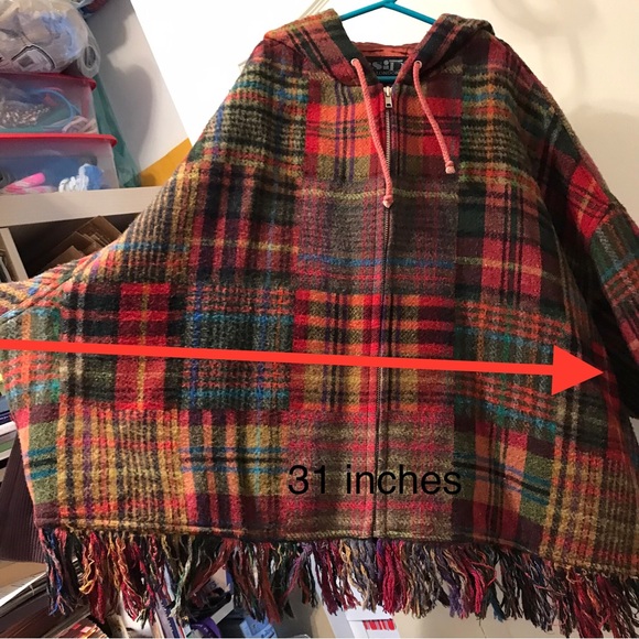 Vintage Child  hooded Plaid Cape - Bside by Boy London - Picture 2 of 10